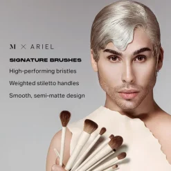 Blush Kwasten|Kwastenreinigers^Morphe A14 Signature Precision Setting Brush M X ARIEL