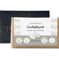 Reiniging|Gezichtsverzorging^puremetics Actieve houtskool gezichtszeep