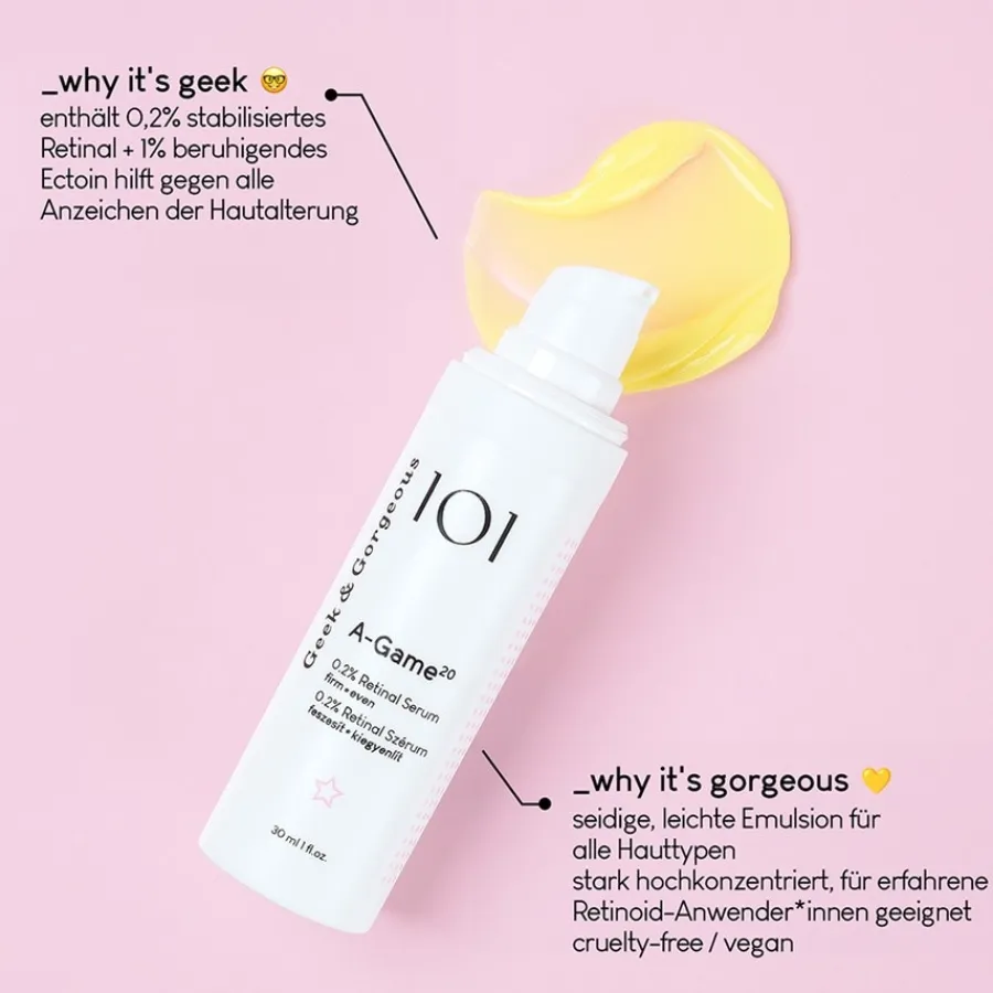 Vitamine C-Serum|Hyaluronzuurserum^Geek & Gorgeous A-Game-20 serum