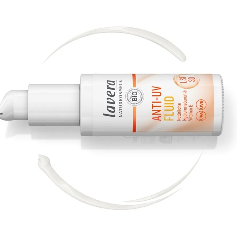 Gezichtsverzorging|Gezichtscrème^Lavera Anti-UV-vloeistof SPF 30