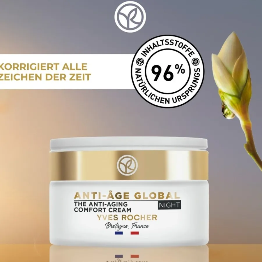 Gezichtsverzorging|Nachtcrème^Yves Rocher Anti-verouderende, verfraaiende nachtcrème