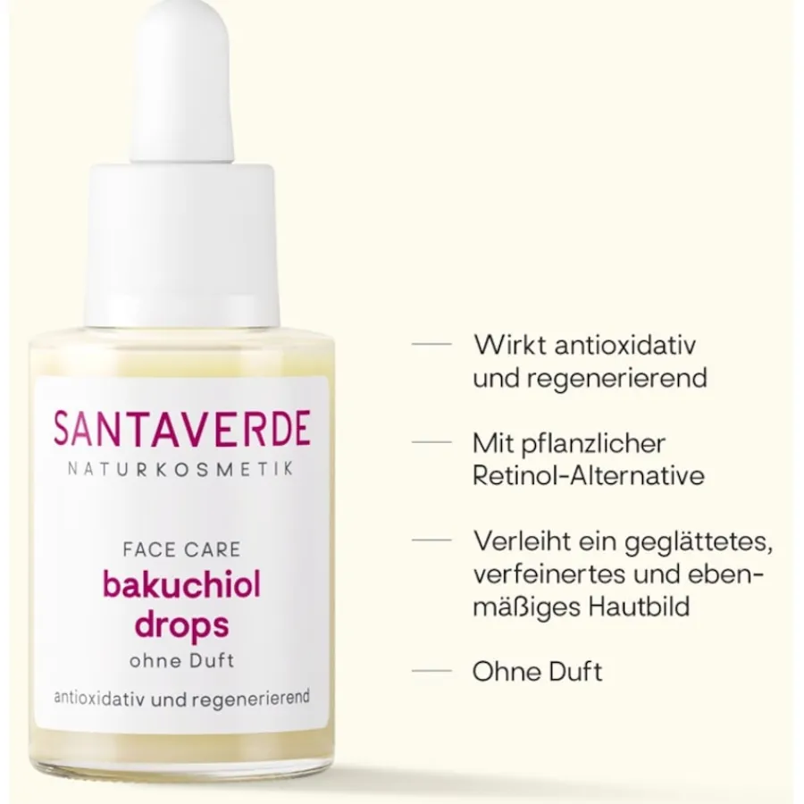 Hydraterend Serum^Santaverde bakuchiol druppels, Zonder geur