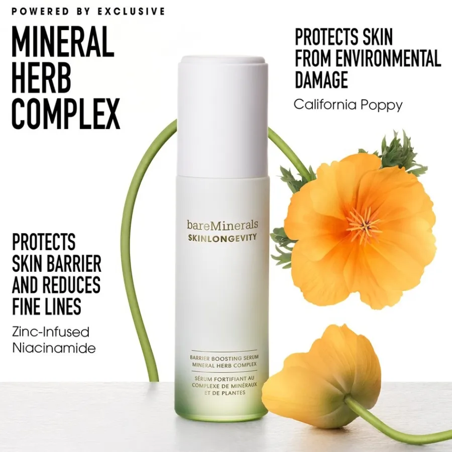 Hydraterend Serum^bareMinerals Barrier Boosting Serum, SKINLONGEVITY