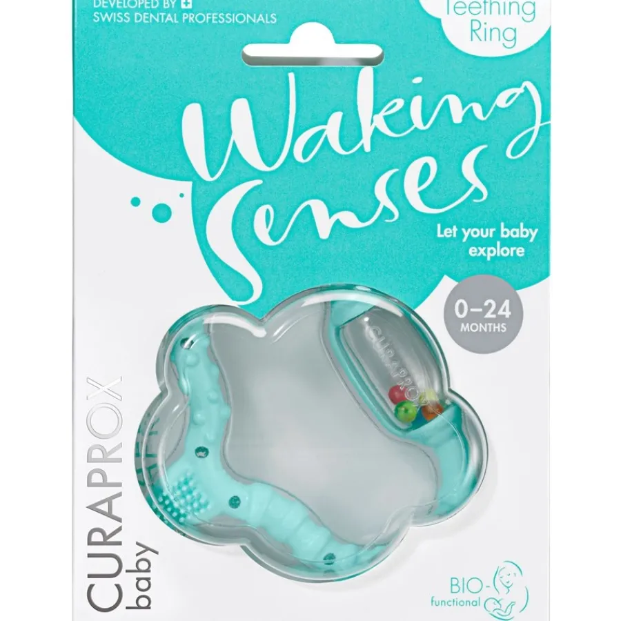 Kleine Lederwaren|Drinkflessen^Curaprox Bijtring turquoise