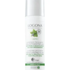 Gezichtsverzorging^Logona Biologische munt & salicylzuur uit wilgenbast, biologische munt & salicylzuur van wilgenbast