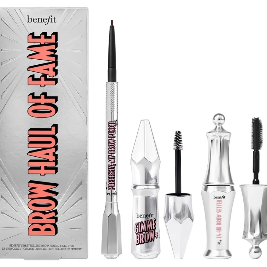 Wenkbrauwpotloden|Wenkbrauwpoeder^Benefit Brow Haul of Fame - Wenkbrauw kit met potlood, gel & wenkbrauw setter