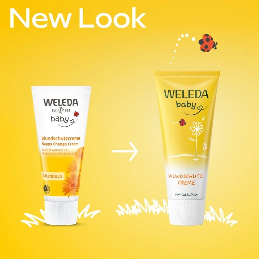 Heren|Hand & Voet^WELEDA Calendula wondbeschermende crème, Verzorgt en beschermt de babyhuid tegen pijn in de luierstreek