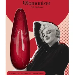 Vibrators|Condooms^Womanizer Clitorisstimulator 2 Levendig Rood, Marilyn Monroe - Speciale editie