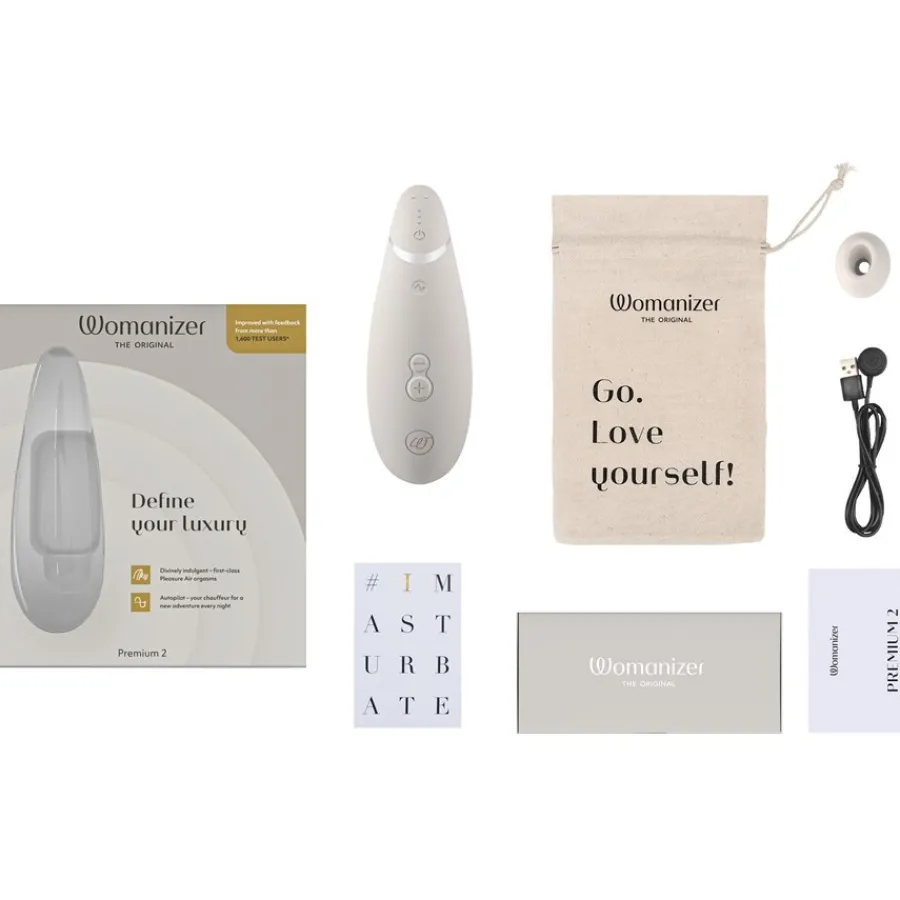 Vibrators|Condooms^Womanizer Clitorisstimulator 2, Warm Grijs