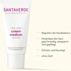 Gezichtsverzorging^Santaverde crème medium, Zonder geur