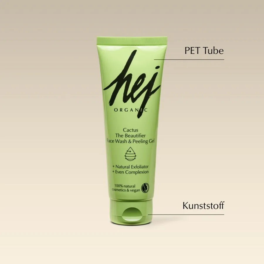 Reiniging|Gezichtsverzorging^Hej Organic De Beautifier Gezichtsreiniger & Peeling Gel Cactus