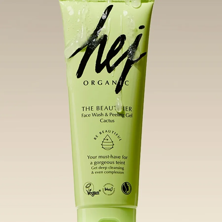 Reiniging|Gezichtsverzorging^Hej Organic De Beautifier Gezichtsreiniger & Peeling Gel Cactus
