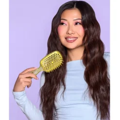 Anti-Klit Borstels^UNbrush Detangling Hair Brush Glitter - Amber