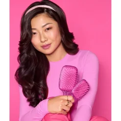 Haarkammen|Houten Borstels^UNbrush Detangling Hair Brush Glitter - Rose Quartz