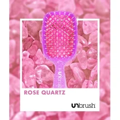 Haarkammen|Houten Borstels^UNbrush Detangling Hair Brush Glitter - Rose Quartz