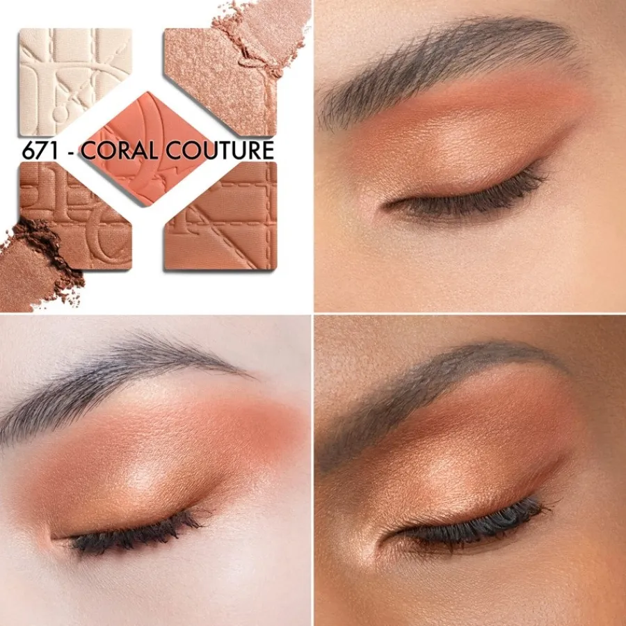 Oogschaduw^DIOR show 5 Couleurs Oogschaduwpalette – Cannage Limited Edition, Langhoudende Oogschaduw