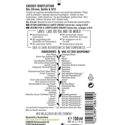 Lichaamsverzorging|Bodylotion^Sante Naturkosmetik Energy Body Lotion Biologische Citroen & Kweepeer & Q10