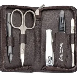 Accessoires Pedicure|Zelfbruinerhandschoenen^ERBE Etui met rits, 5-delig