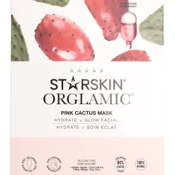 Sheet Maskers^StarSkin Face Mask Pink Cactus, Orglamic