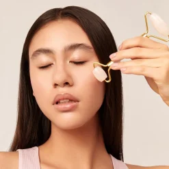 Gezichtsmassage^GLOV Facial Roller Pink Quartz