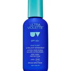 Zonnebrandcrème^Ultra Violette Fave Vloeibare SPF50+ Lichtgewicht Geurvrije Huidbescherming