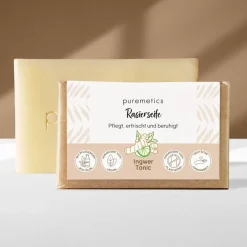 Heren|Baardshampoo & -Zeep^puremetics Ginger Tonic scheerzeep