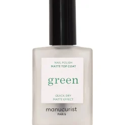 Topcoat|Nagellak^manucurist Paris Groene matte toplaag