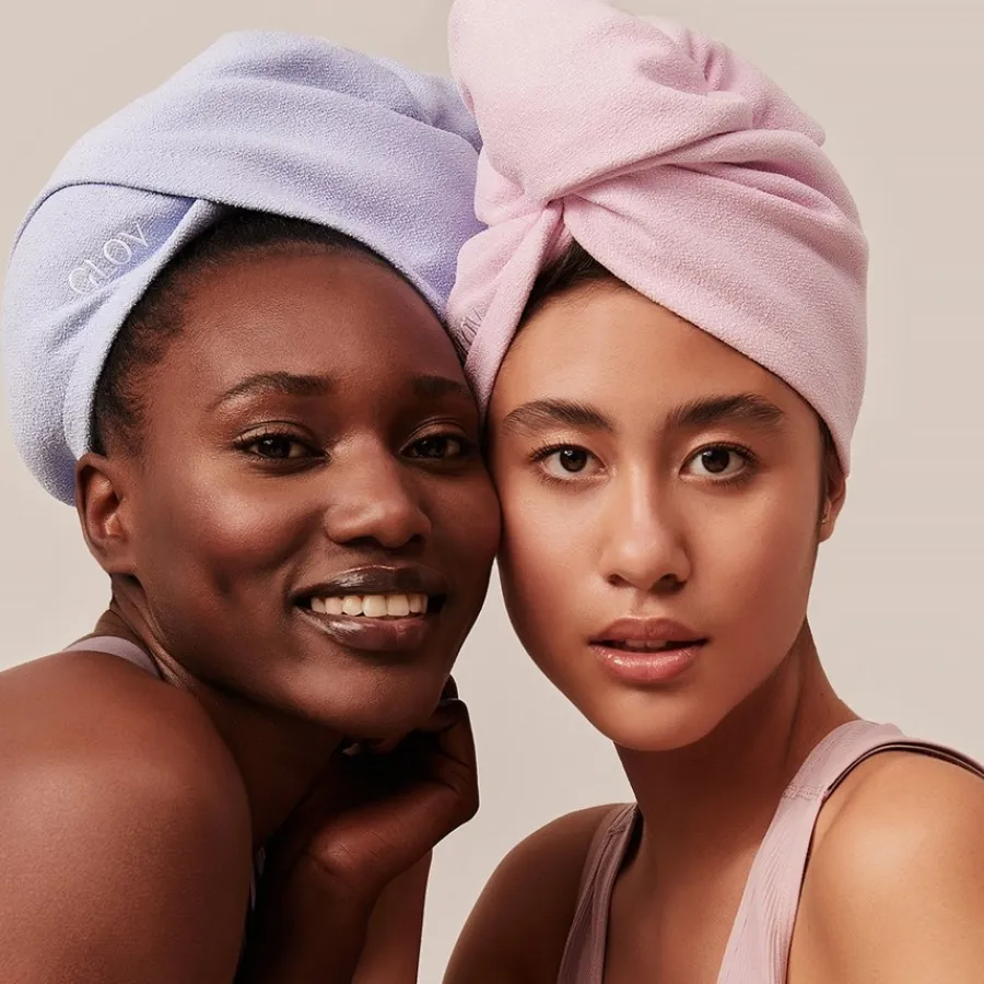 Make-Uptassen|Handdoeken^GLOV Hair Wrap Blue