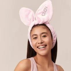 Make-Uptassen|Handdoeken^GLOV Headband Bunny Ears Pink