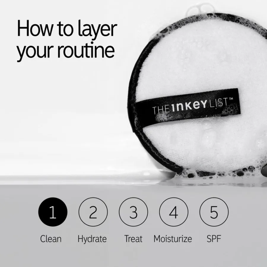 Make-Upspiegels|Gua Sha^The INKEY List Herbruikbare dubbelzijdige reinigingsdoekjes