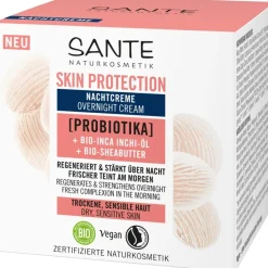 Gezichtsverzorging|Nachtcrème^Sante Naturkosmetik Huidbeschermende Nachtcrème met Probiotica, Biologische Inca Inchi Olie & Biologische Shea Butter