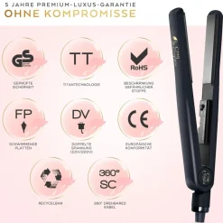 Stijltangen^Golden Curl Il Nero Titanium Platen Stijltang