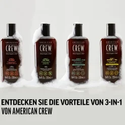 Douchegel & Doucheproducten|Shampoo^American Crew 3-in-1 Chamomile + Pine Shampoo, Conditioner and Body Wash