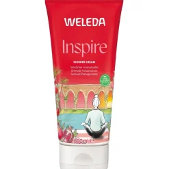 Heren|Hand & Voet^WELEDA Inspire Douchecrème Granaatappel, Vrouwelijke, sensuele geur voor lichaam en geest