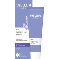 Gezichtsverzorging|Dagverzorging^WELEDA Iris dagopvang, Reguleert de vochtbalans van de normale tot droge huid
