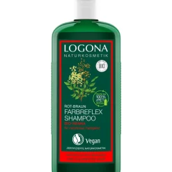 Shampoo^Logona Kleurreflex shampoo roodbruin, Biologische henna