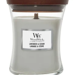 Geurkaarsen^WoodWick Lavendel + Ceder
