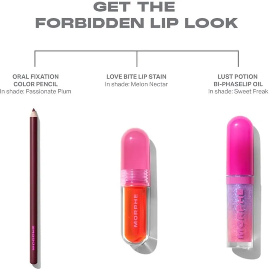 Lipgloss|Lipolie^Morphe Lust Potion Bi-Phase Lip Oil Forbidden Collection