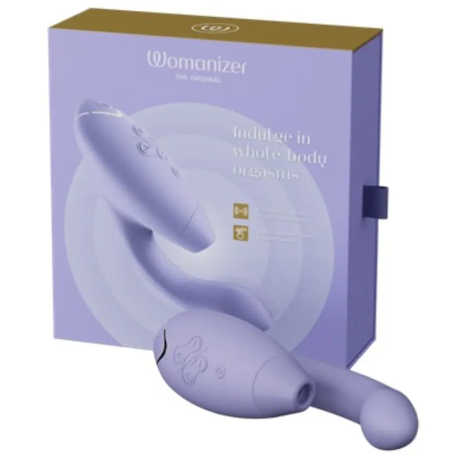 Vibrators^Womanizer Luxe dubbele stimulator met Pleasure Air-technologie voor de clitoris en vibratie voor de G-Spot, Lila