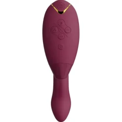 Vibrators|Condooms^Womanizer Luxe dubbele stimulator met Pleasure Air-technologie voor de clitoris en vibratie voor de G-Spot, Boradeaux