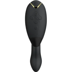 Vibrators|Condooms^Womanizer Luxe dubbele stimulator met Pleasure Air-technologie voor de clitoris en vibratie voor de G-Spot, Zwart