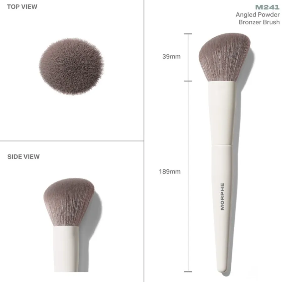 Blush Kwasten|Kwastenreinigers^Morphe M241 Angled Powder Bronzer Brush