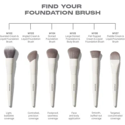 Blush Kwasten|Kwastenreinigers^Morphe M104 Domed Foundation Brush