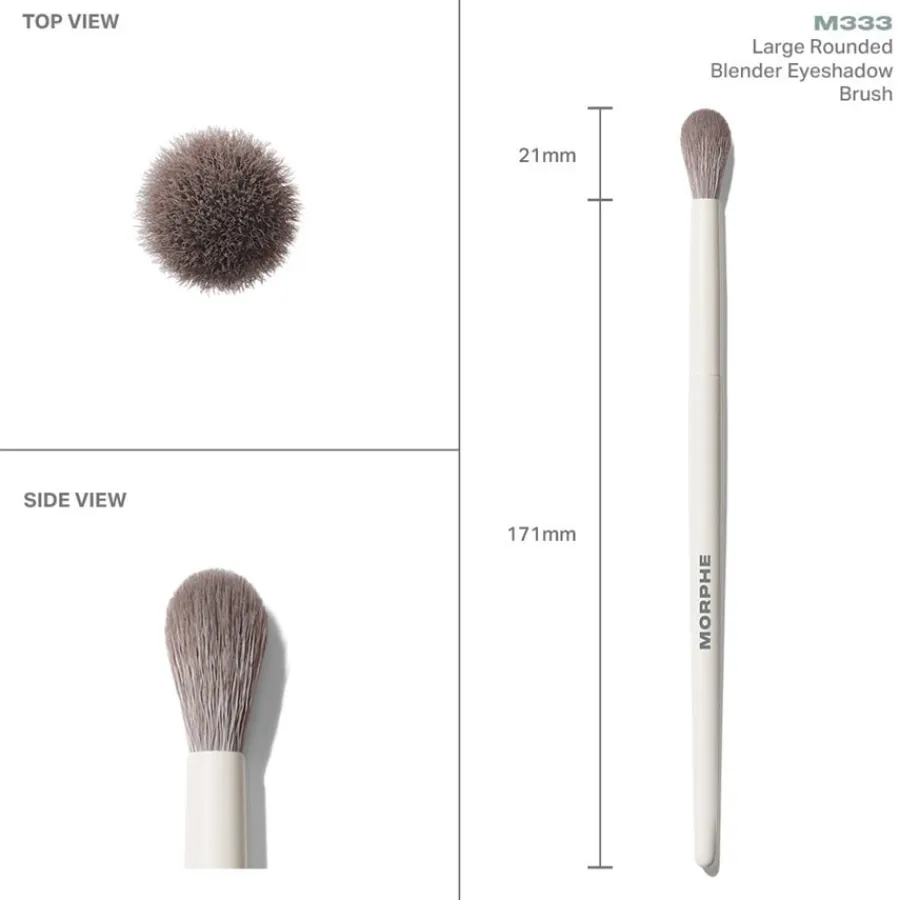 Oogschaduwkwasten^Morphe M333 Large Rounded Blender Eyeshadow Brush