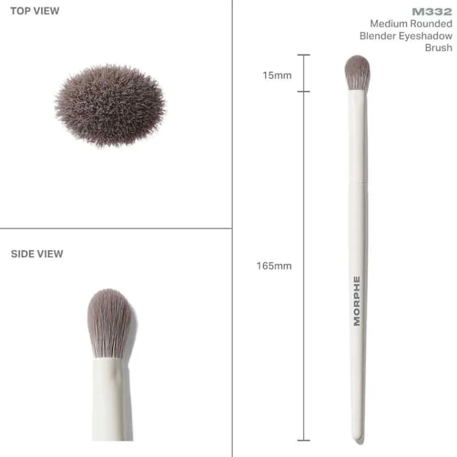 Blush Kwasten|Kwastenreinigers^Morphe M332 Medium Rounded Blender Eyeshadow Brush