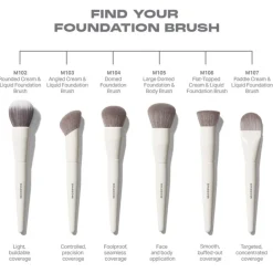 Blush Kwasten|Kwastenreinigers^Morphe M107 Paddle Cream & Liquid Foundation Brush