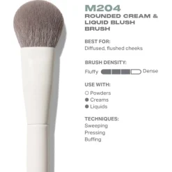 Blush Kwasten|Kwastenreinigers^Morphe M204 Rounded Cream & Liquid Blush Brush