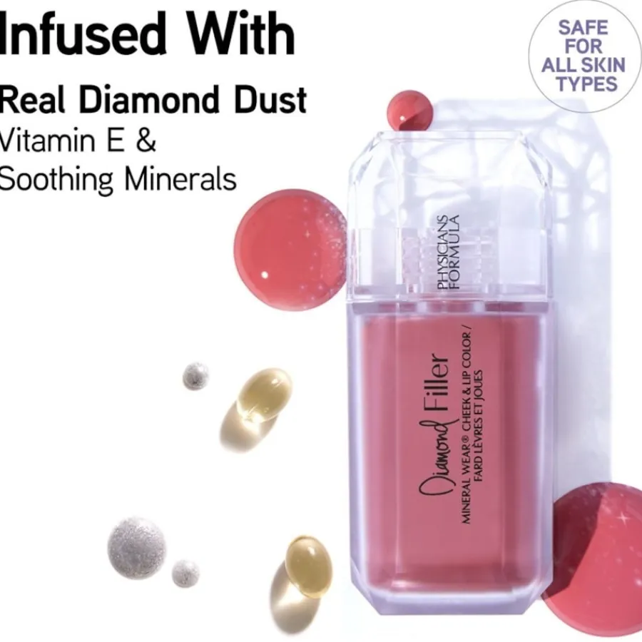 Liquid Lipstick|Lipgloss^Physicians Formula Mineral Wear Diamond Cheek & Lip Color