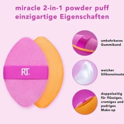 Make-Upsponzen|Lege Make-Uppaletten^Real Techniques Miracle 2-in-1 Powder Puff Duo 2 Pack