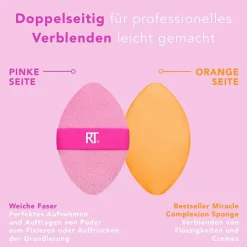 Make-Upsponzen|Lege Make-Uppaletten^Real Techniques Miracle 2-in-1 Powder Puff Duo 2 Pack